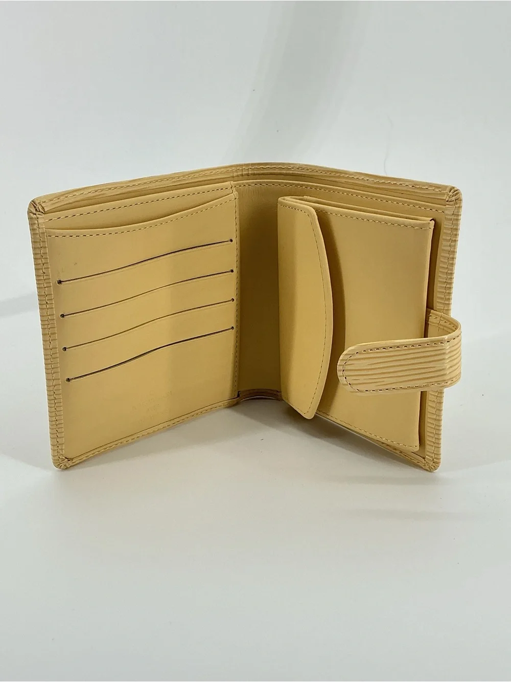 Louis Vuitton Vintage Epi Porte Billets Bifold Wallet Vanille Pale Yellow